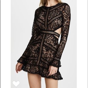 For Love And Lemons Black Lace Dress